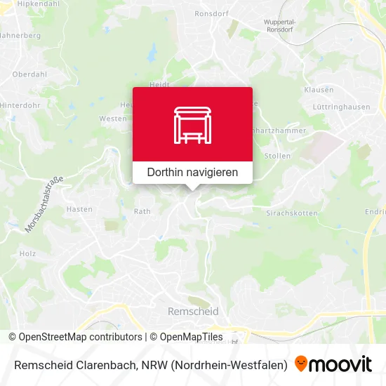 Remscheid Clarenbach Karte