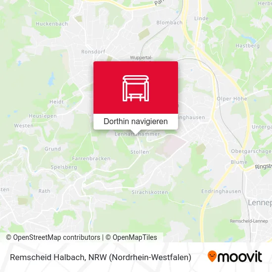 Remscheid Halbach Karte
