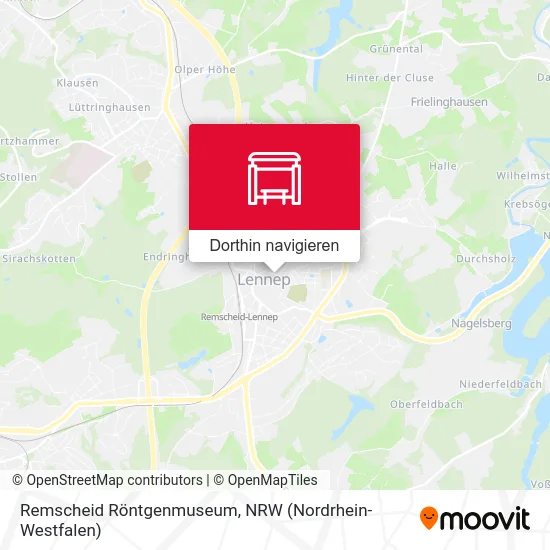 Remscheid Röntgenmuseum Karte