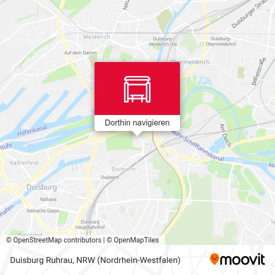 Duisburg Ruhrau Karte