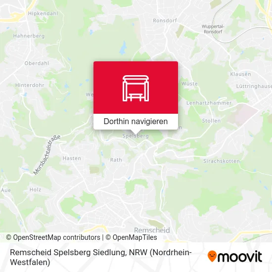Remscheid Spelsberg Siedlung Karte