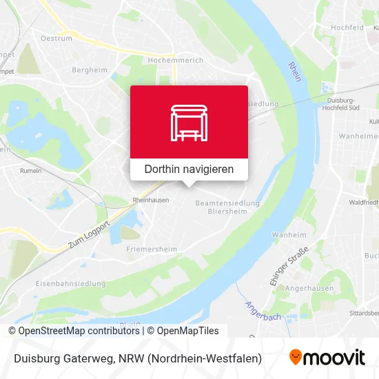Duisburg Gaterweg Karte