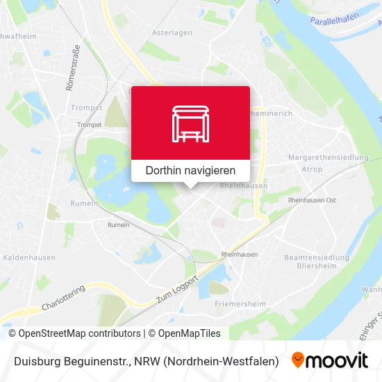 Duisburg Beguinenstr. Karte