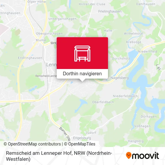 Remscheid am Lenneper Hof Karte
