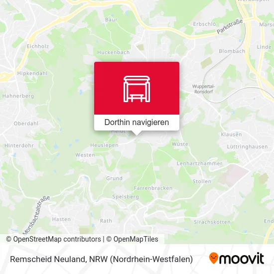 Remscheid Neuland Karte