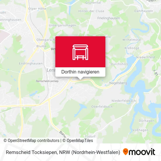 Remscheid Tocksiepen Karte