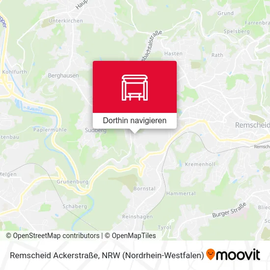 Remscheid Ackerstraße Karte