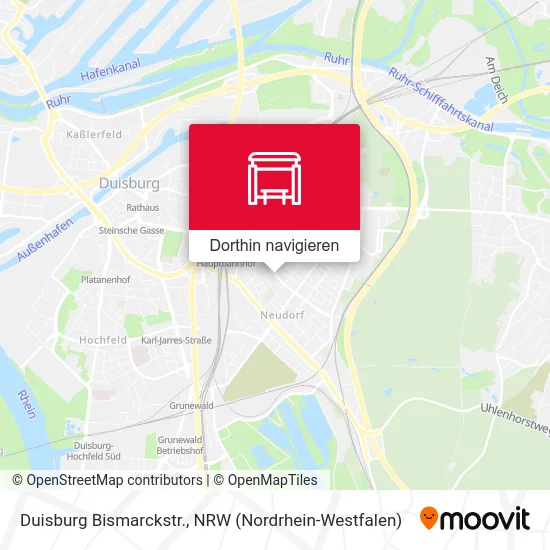 Duisburg Bismarckstr. Karte