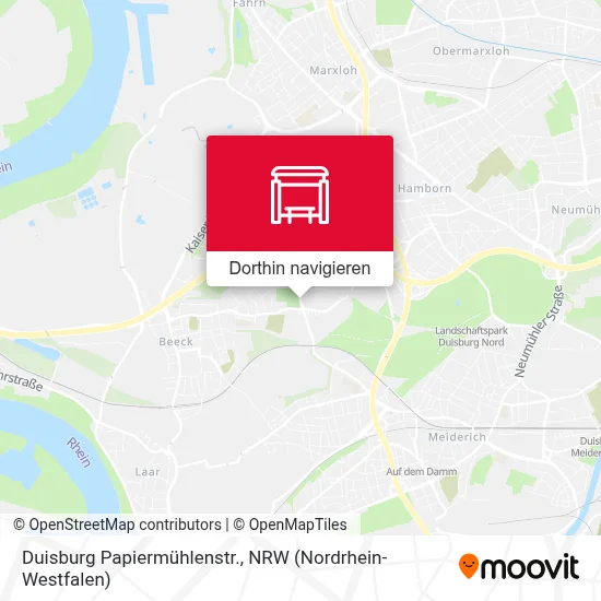 Duisburg Papiermühlenstr. Karte