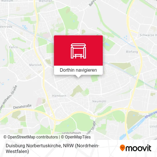 Duisburg Norbertuskirche Karte
