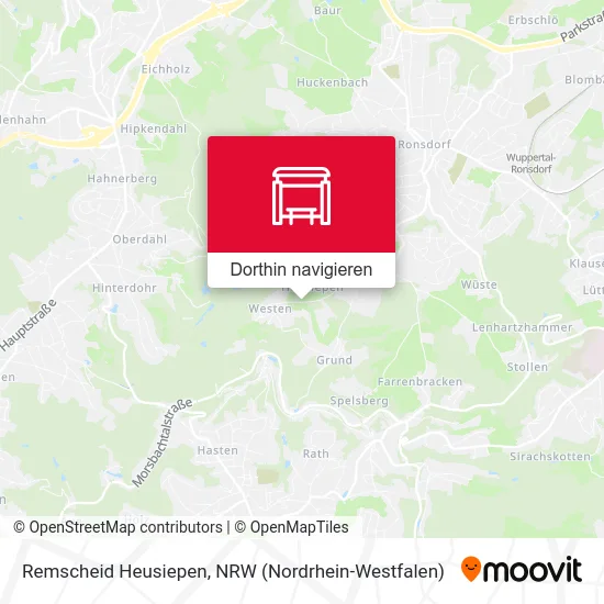 Remscheid Heusiepen Karte