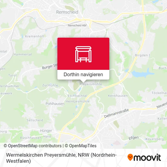 Wermelskirchen Preyersmühle Karte