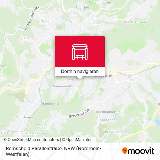 Remscheid Parallelstraße Karte