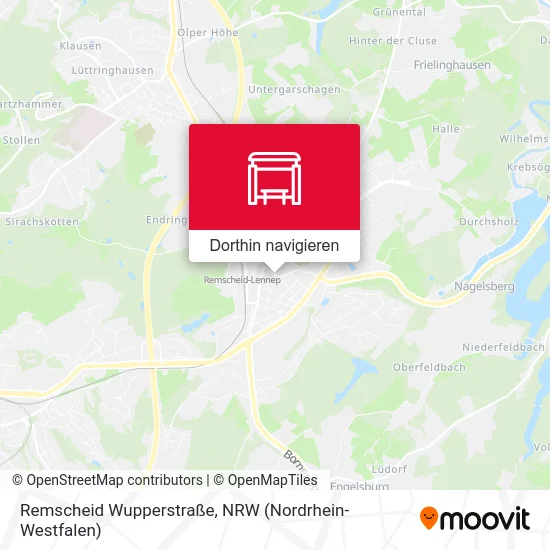 Remscheid Wupperstraße Karte