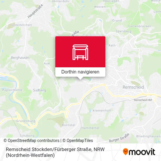 Remscheid Stockden / Fürberger Straße Karte