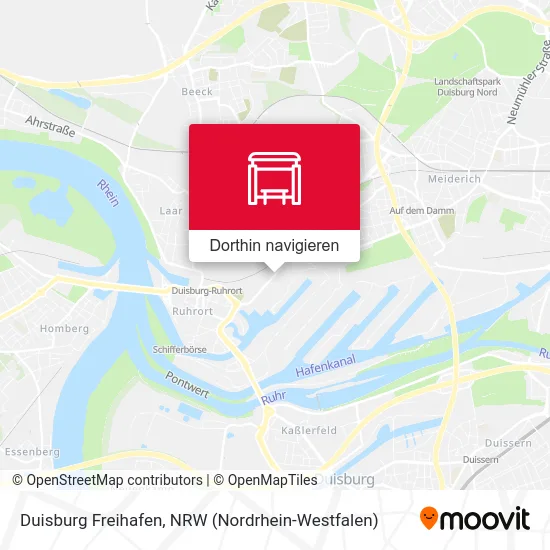 Duisburg Freihafen Karte