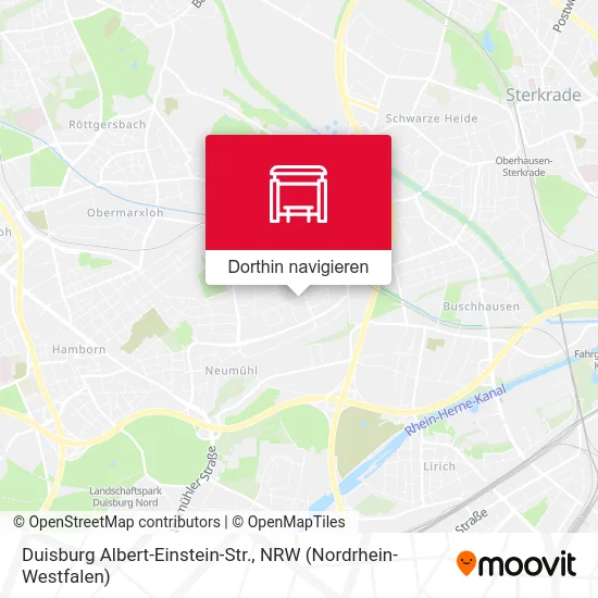 Duisburg Albert-Einstein-Str. Karte