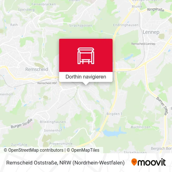 Remscheid Oststraße Karte