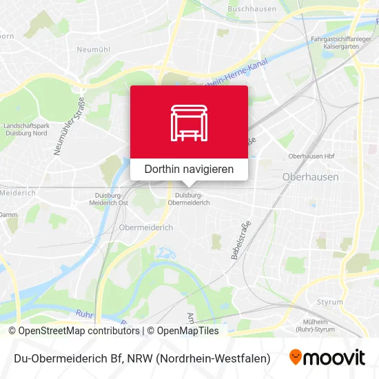 Du-Obermeiderich Bf Karte