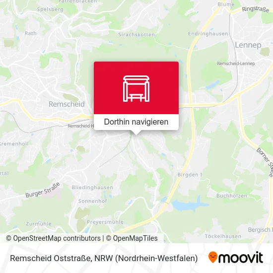 Remscheid Oststraße Karte
