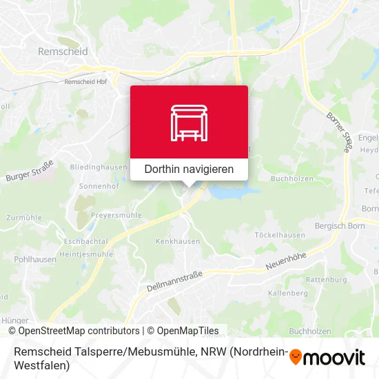 Remscheid Talsperre/Mebusmühle Karte