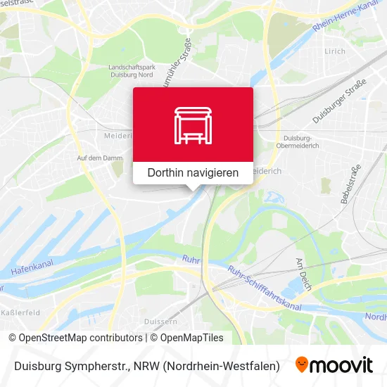 Duisburg Sympherstr. Karte