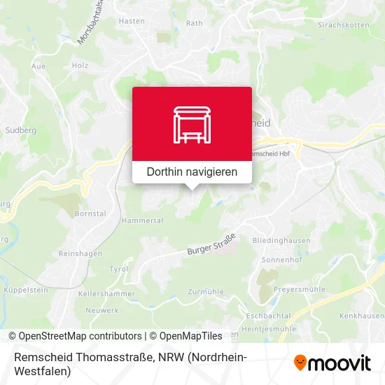Remscheid Thomasstraße Karte
