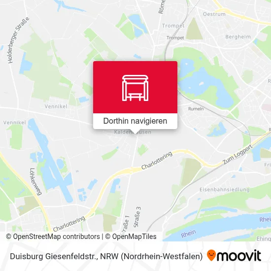 Duisburg Giesenfeldstr. Karte