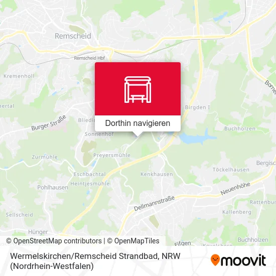 Wermelskirchen / Remscheid Strandbad Karte