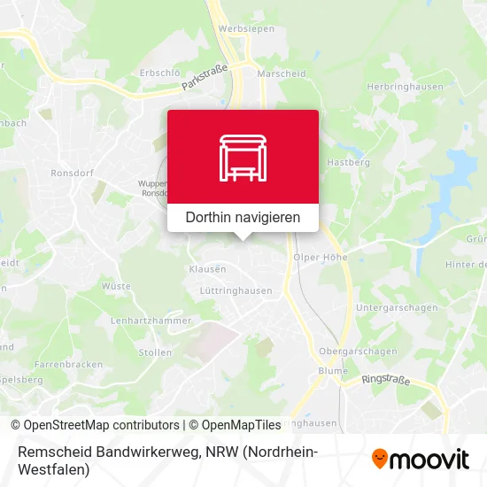 Remscheid Bandwirkerweg Karte