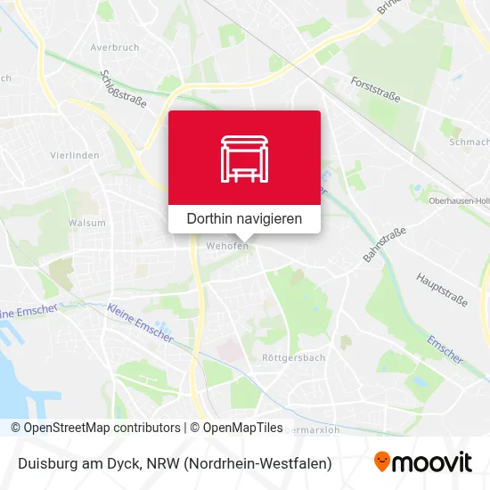 Duisburg am Dyck Karte
