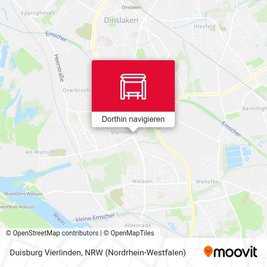 Duisburg Vierlinden Karte