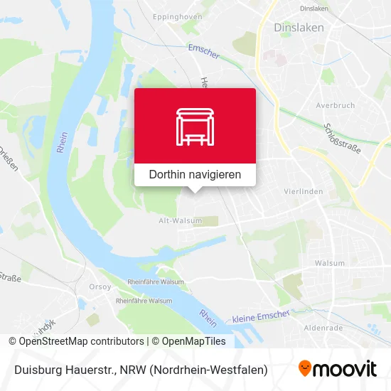Duisburg Hauerstr. Karte