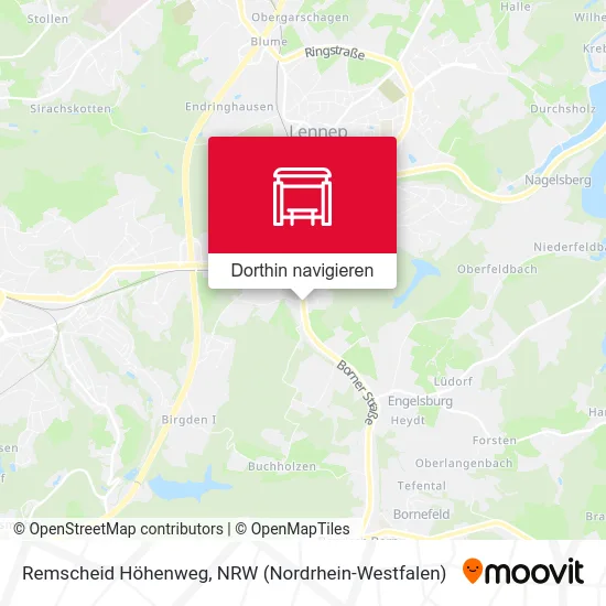 Remscheid Höhenweg Karte