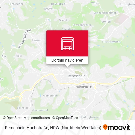 Remscheid Hochstraße Karte