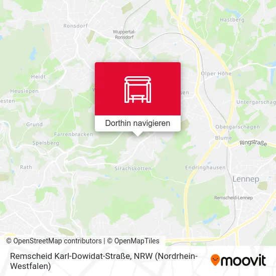Remscheid Karl-Dowidat-Straße Karte
