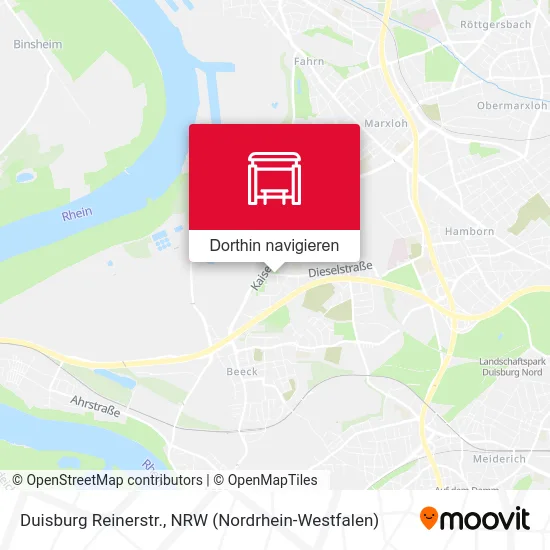 Duisburg Reinerstr. Karte