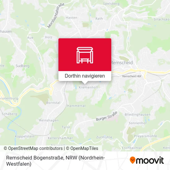 Remscheid Bogenstraße Karte