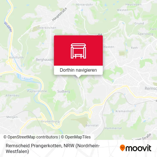 Remscheid Prangerkotten Karte