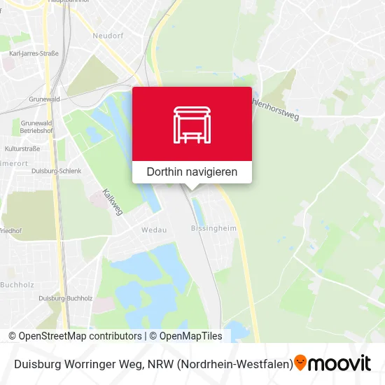 Duisburg Worringer Weg Karte