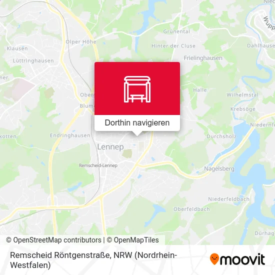 Remscheid Röntgenstraße Karte