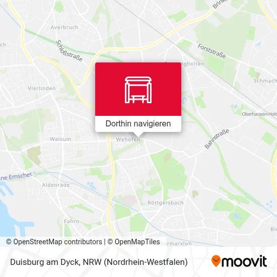 Duisburg am Dyck Karte