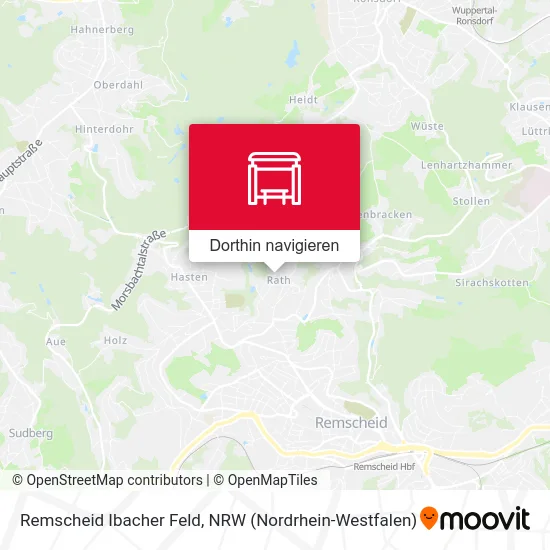 Remscheid Ibacher Feld Karte