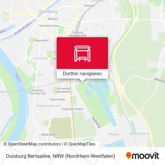 Duisburg Bertaallee Karte