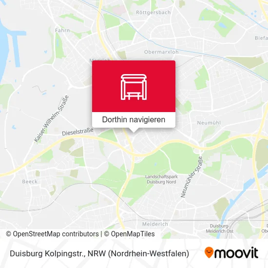 Duisburg Kolpingstr. Karte