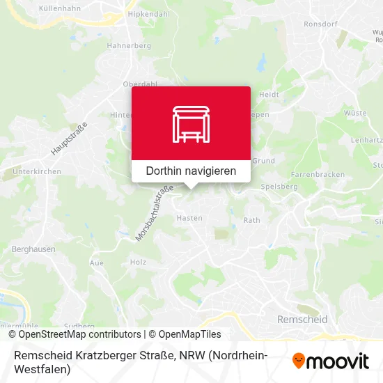 Remscheid Kratzberger Straße Karte