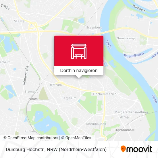 Duisburg Hochstr. Karte