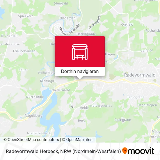 Radevormwald Herbeck Karte