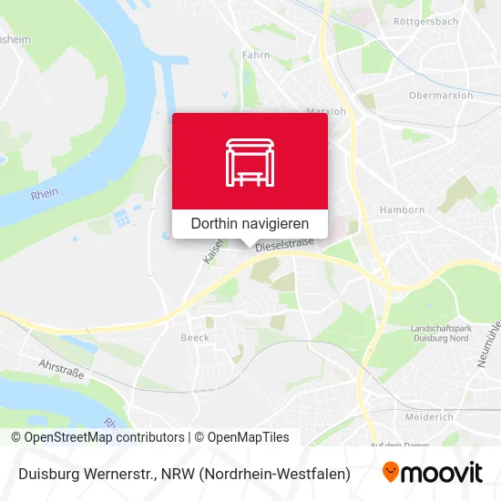Duisburg Wernerstr. Karte