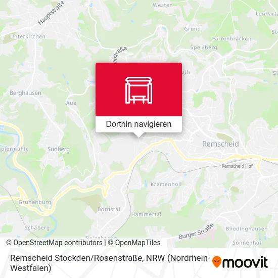 Remscheid Stockden/Rosenstraße Karte
